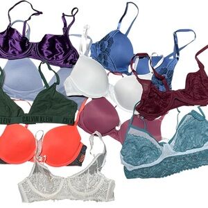 PINK Victoria’s Secret Maidenform Calvin Klein Bundle of 10 Bras